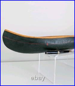 BIG SKY CARVERS Large 22.5 Faux Wood Canoe Replica Nostalgia Cabin Lake Decor