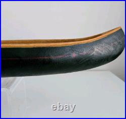 BIG SKY CARVERS Large 22.5 Faux Wood Canoe Replica Nostalgia Cabin Lake Decor