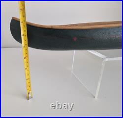 BIG SKY CARVERS Large 22.5 Faux Wood Canoe Replica Nostalgia Cabin Lake Decor