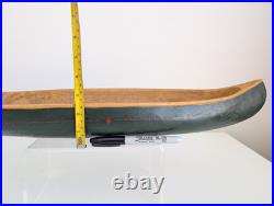 BIG SKY CARVERS Large 22.5 Faux Wood Canoe Replica Nostalgia Cabin Lake Decor