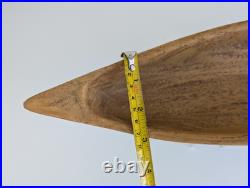 BIG SKY CARVERS Large 22.5 Faux Wood Canoe Replica Nostalgia Cabin Lake Decor