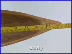 BIG SKY CARVERS Large 22.5 Faux Wood Canoe Replica Nostalgia Cabin Lake Decor