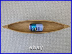BIG SKY CARVERS Large 22.5 Faux Wood Canoe Replica Nostalgia Cabin Lake Decor