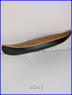 BIG SKY CARVERS Large 22.5 Faux Wood Canoe Replica Nostalgia Cabin Lake Decor