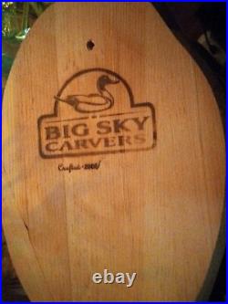 BIG SKY CARVERS MALLARD Duck Decoy with weight Crafted 2002 14.5x6.5
