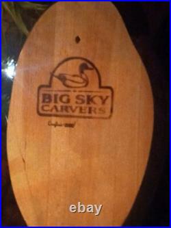 BIG SKY CARVERS MALLARD Duck Decoy with weight Crafted 2002 14.5x6.5