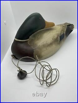 BIG SKY CARVERS MALLARD WOOD DECOY DUCK HANDCARVED PAINTED with Weight