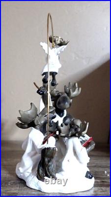 BIG SKY CARVERS MOUNTAIN MOOSES CHOIR OF MOOSE CHRISTMAS FIGURINE with ANGEL RARE