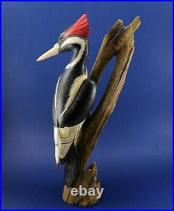 BIG SKY CARVERS Masters Ed Woodcarving Life Size Pileated Woodpecker Numbered