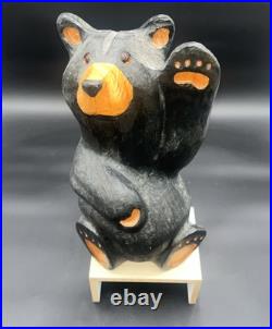 BIG SKY CARVERS Mikey JEFF FLEMING HAND CARVED BEAR STATUE 13 Tall