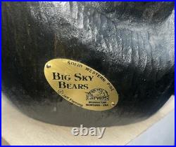 BIG SKY CARVERS Mikey JEFF FLEMING HAND CARVED BEAR STATUE 13 Tall