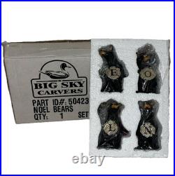 BIG SKY CARVERS Noel Bears Jeff Fleming Christmas Figurine Bearfoots 50423 NIB