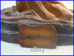 BIG SKY CARVERS RIVER DANCE Swimming Otters by Clark Schreibeis 11.5 EXC
