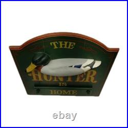 BIG SKY CARVERS The Duck Hunter Is Home/Hunting 3D Duck Decoy WOOD SIGN 19x16