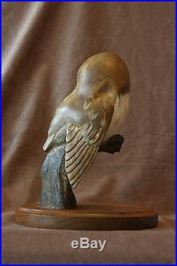 Big Sky Carvers Wood Owl By Ken White #145/1250 Evening Tracker