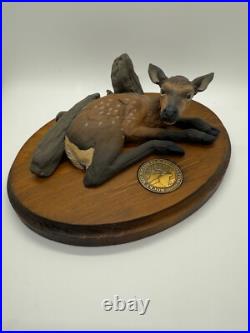 BIG SKY Carvers Baby Elk Sculpture by Glenn Swanson