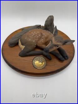 BIG SKY Carvers Baby Elk Sculpture by Glenn Swanson