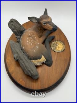 BIG SKY Carvers Baby Elk Sculpture by Glenn Swanson