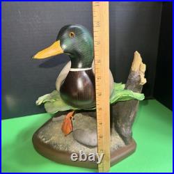 BIG SKY Carvers Limited Ed. Mallard Wood Duck Sculpture #314/1250 Hand Carved