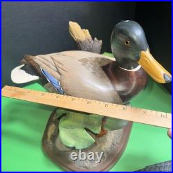 BIG SKY Carvers Limited Ed. Mallard Wood Duck Sculpture #314/1250 Hand Carved