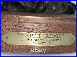 BULL ELK Bronze Wapiti Ridge by Bradford Williams 1404/1950 Big Sky Carvers