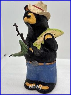 Bear Foots 8 Resin Bear Fishing Figurine Redneck Jeff Fleming Big Sky Carvers