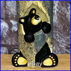 Bear Foots Sparky Candle Holder Figure by Jeff Fleming Big Sky Carvers