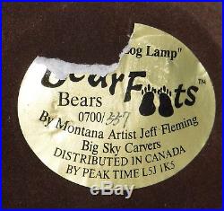 Bear In A Log Lamp Big Sky Carvers Jeff Fleming
