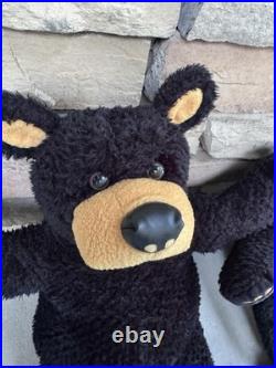 BearFoots Bear Plush Black Big Sky Carvers Artist Jeff Fleming 1996 17 LOT of 2