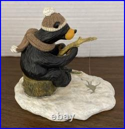 BearFoots Bears Al Sculpture Ice Fishing Big Sky Carvers Artist Jeff Fleming