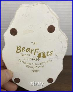 BearFoots Bears Al Sculpture Ice Fishing Big Sky Carvers Artist Jeff Fleming