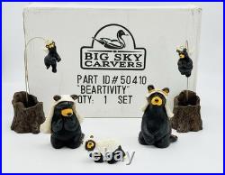 BearFoots Beartivity I Jeff Fleming Nativity Figurine Set Big Sky Carvers with Box