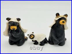 BearFoots Beartivity I Jeff Fleming Nativity Figurine Set Big Sky Carvers with Box