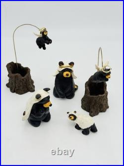 BearFoots Beartivity I Jeff Fleming Nativity Figurine Set Big Sky Carvers with Box