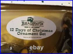 BearFoots By Jeff Fleming 12 days of christmas ornament set. Please Read Descrip