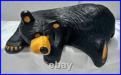BearFoots Jeff Fleming Bear Raymond Sculpture Signed + Free Display Shelf Big
