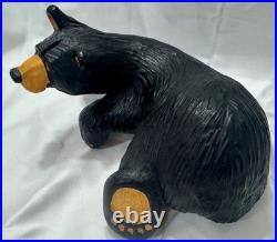 BearFoots Jeff Fleming Bear Raymond Sculpture Signed + Free Display Shelf Big