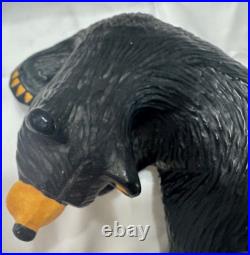 BearFoots Jeff Fleming Bear Raymond Sculpture Signed + Free Display Shelf Big