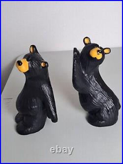 BearFoots Jeff Fleming Big Sky Carvers SIMON and SCHUSTER Black Bear Bookends