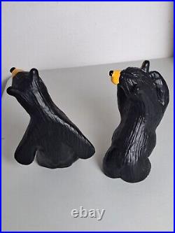 BearFoots Jeff Fleming Big Sky Carvers SIMON and SCHUSTER Black Bear Bookends