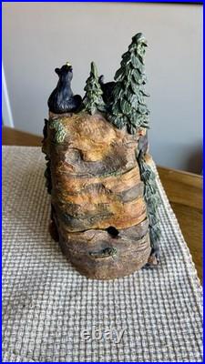 BearFoots Mountain Fountain Tabletop Fountain Electric Indoor Resin Forest Decor
