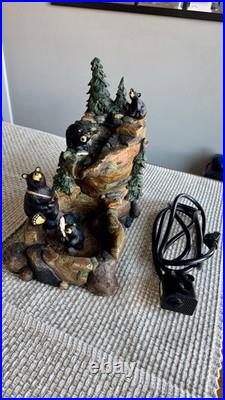 BearFoots Mountain Fountain Tabletop Fountain Electric Indoor Resin Forest Decor