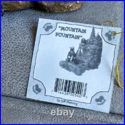 BearFoots Mountain Fountain Tabletop Fountain Electric Indoor Resin Forest Decor