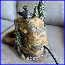 BearFoots Mountain Fountain Tabletop Fountain Electric Indoor Resin Forest Decor