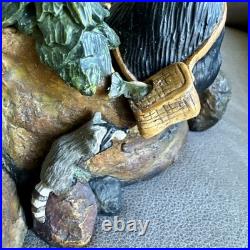 BearFoots Mountain Fountain Tabletop Fountain Electric Indoor Resin Forest Decor