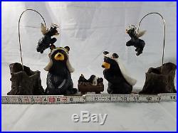 BearFoots Nativity Set Beartivity Big Sky Carvers 50410 Jeff Fleming Black Bears