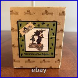 BearFoots by Jeff Fleming Mini Bears on Tree Figurine with Box Big Sky Carvers