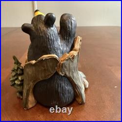 BearFoots by Jeff Fleming Mini Bears on Tree Figurine with Box Big Sky Carvers