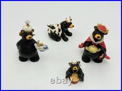 Bearfoots BEARTIVITY III Black Bear Figurines Nativity Set Jeff Fleming Big Sky