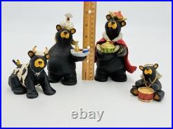 Bearfoots BEARTIVITY III Black Bear Figurines Nativity Set Jeff Fleming Big Sky